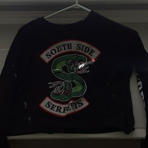 Riverdale Southside Serpents Cropped Long Sleeve